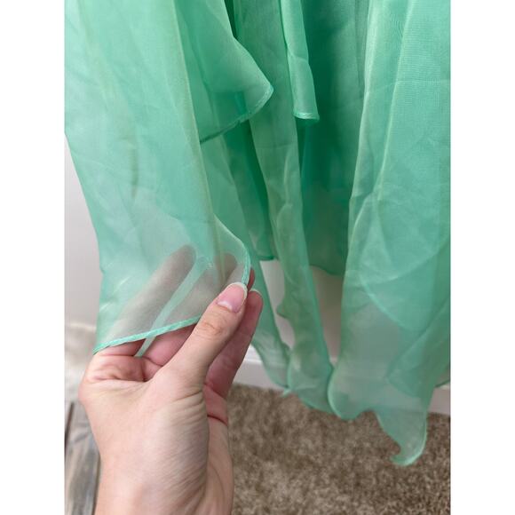 Sherri Hill Sadie Robertson Rhinestone Beaded Strapless High Low Flowy Dress - Picture 5 of 11